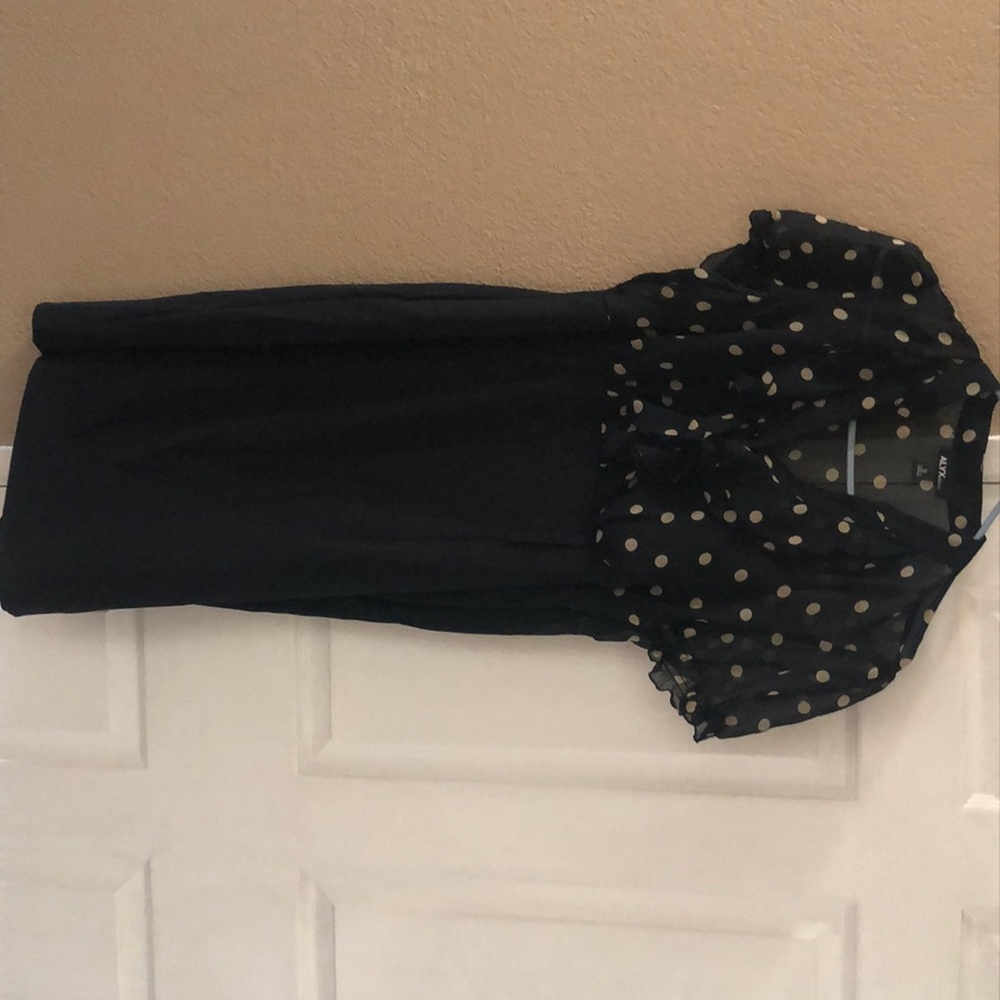 Women’s dress Alyx brand size 12 cream color polka dot and black dress